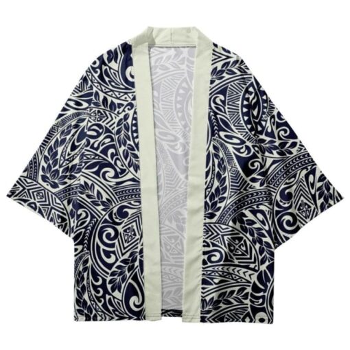 African Black and White Patterns Kimono