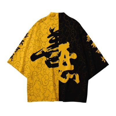 Black and Yellow Kimono Jacket Black and Yellow Kimono Jacket
