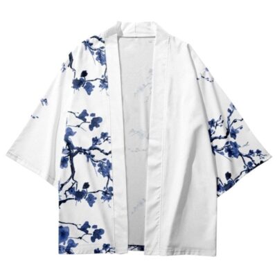 Blue Cherry Blossom Kimono Blue Cherry Blossom Kimono