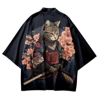 Cat in Samurai Armor Kimono Cat in Samurai Armor Kimono