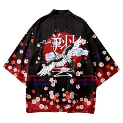 Crane Floral Kimono Crane Floral Kimono