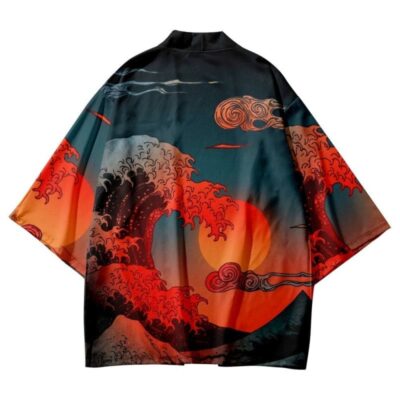 Great Wave of Kanagawa Red Kimono Great Wave of Kanagawa Red Kimono