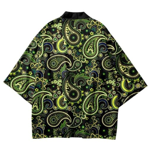 Green Paisley Kimono