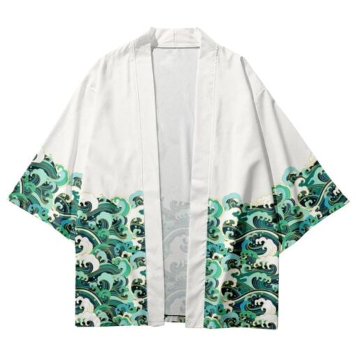Green Waves Kimono