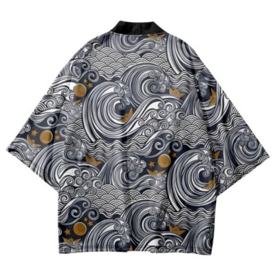 Japanese Style Waves Kimono Japanese Style Waves Kimono