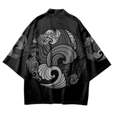 Japanese Wave Pattern Kimono Japanese Wave Pattern Kimono