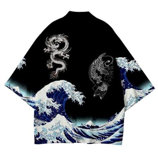 Koi Fish and Dragon Kimono