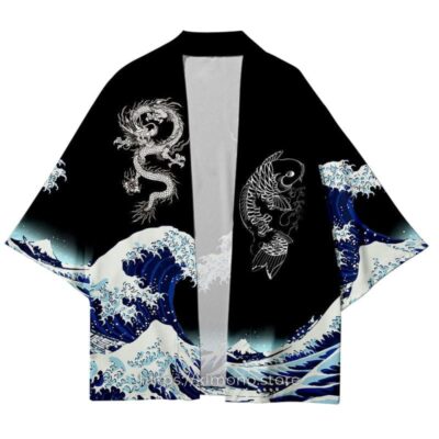 Koi Fish and Dragon Kimono