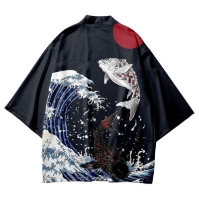 Koi Fish Artwork Kimono Koi Fish Artwork Kimono