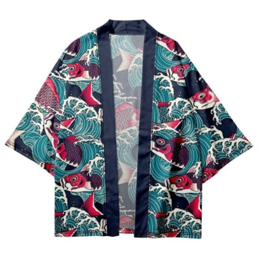 Koi Fish Patterns Kimono
