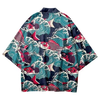 Koi Fish Patterns Kimono