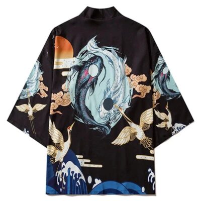 Koi Fish Yin Yang Kimono