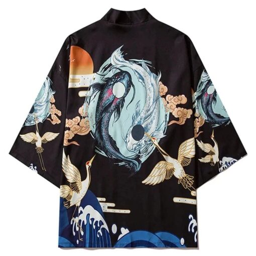 Koi Fish Yin Yang Kimono