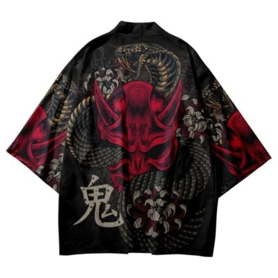 Oni Mask with Snake Kimono Oni Mask with Snake Kimono