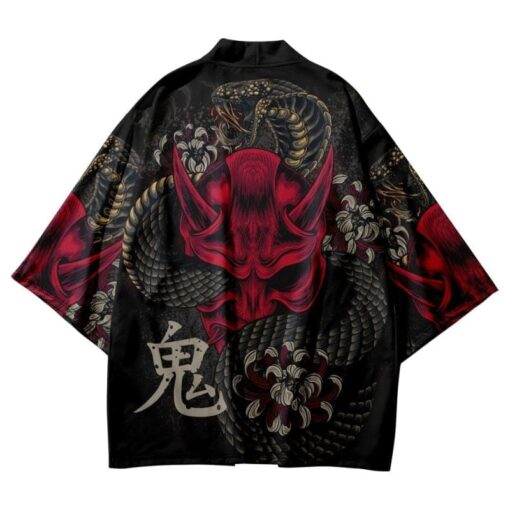 Oni Mask with Snake Kimono