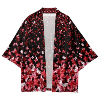Red Butterflies Kimono Red Butterflies Kimono