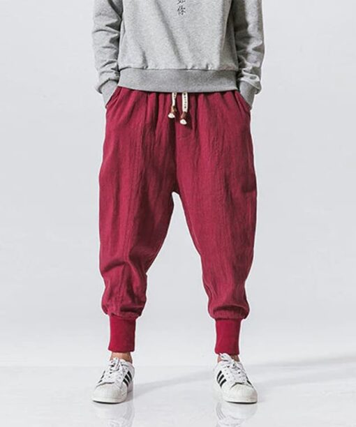 Red Loose Pants