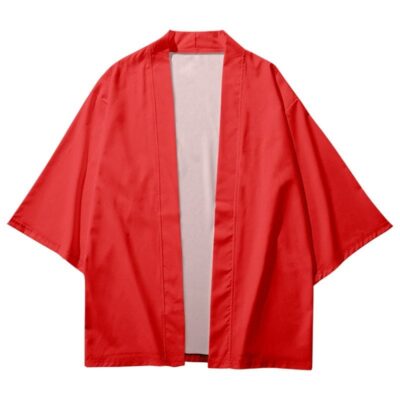 Red Satin Kimono Jacket Red Satin Kimono Jacket