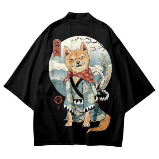Shiba Inu Samurai Kimono
